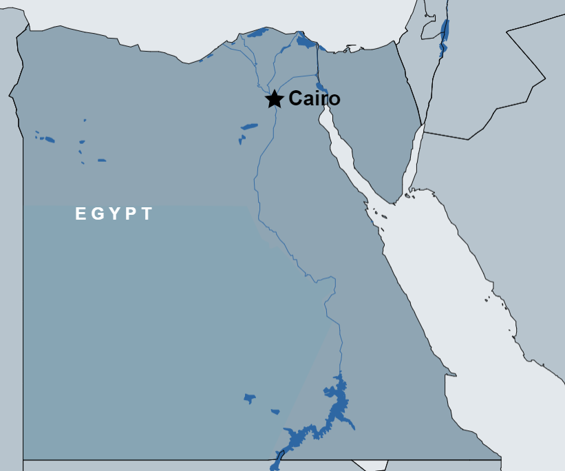 4 Day Cairo Tour Package route map